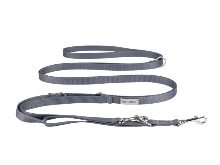 Smycz 8in1 Samba XL Szary