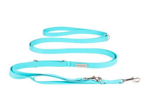 Smycz 8in1 Samba L Turkusowy