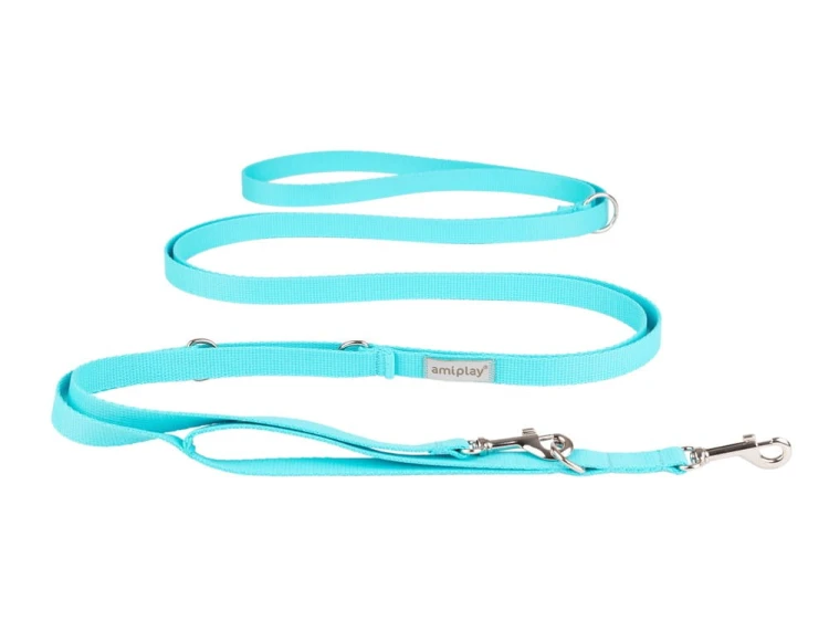 Smycz 8in1 Samba L Turkusowy