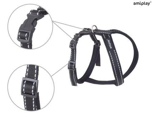 Szelki  Grand Soft Reflective XL Czarny