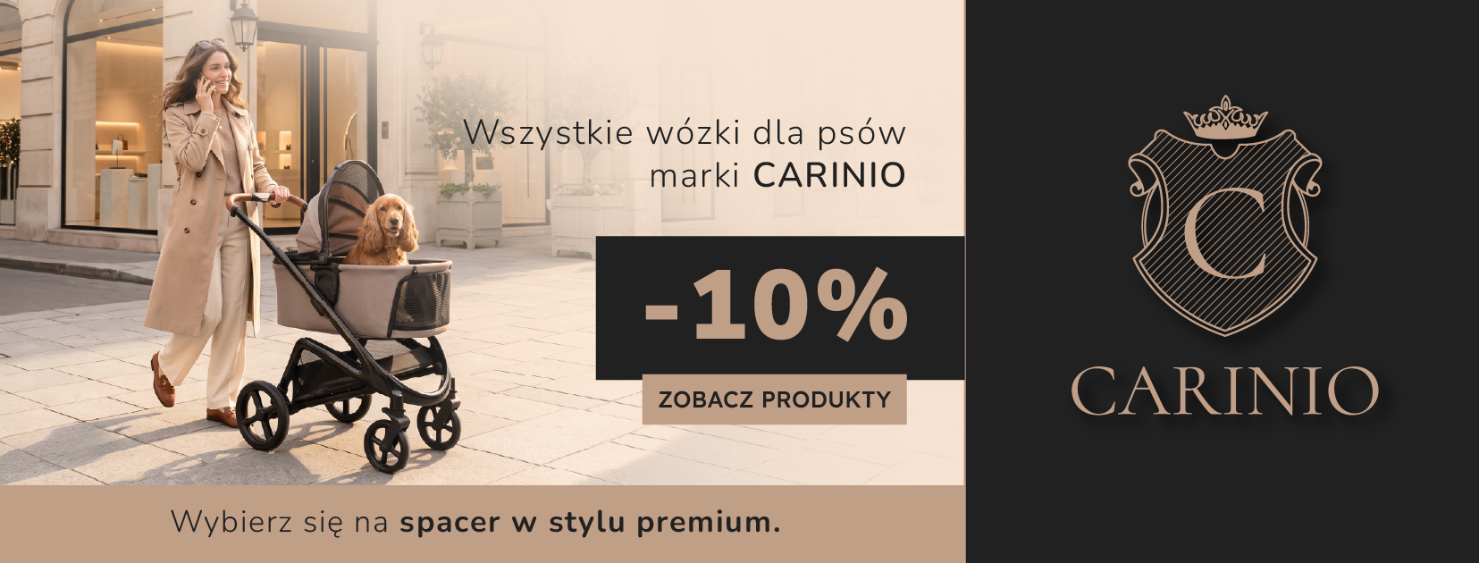 Wózki dla psów CARINIO - 10%