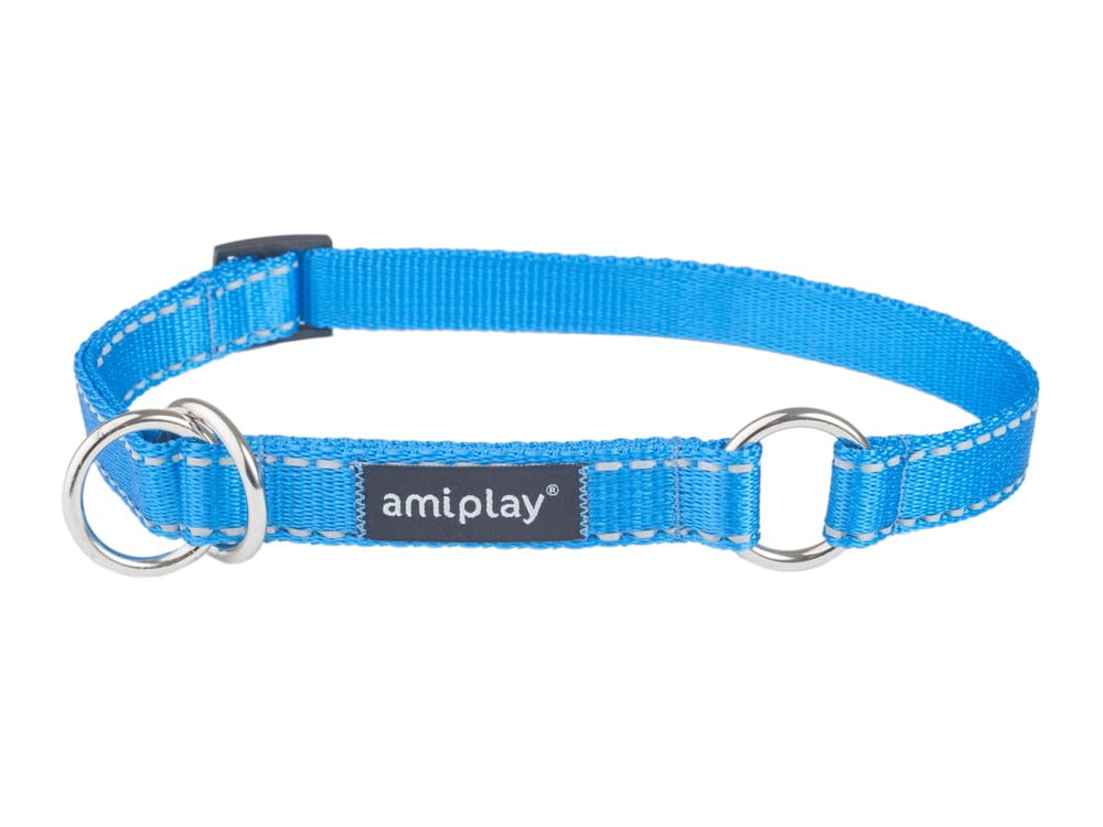 Obroża półzaciskowa Reflective XL Niebie