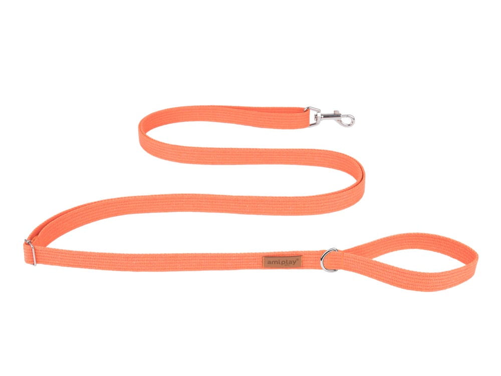 Smycz Easy Fix Cotton L Pomarańczowy