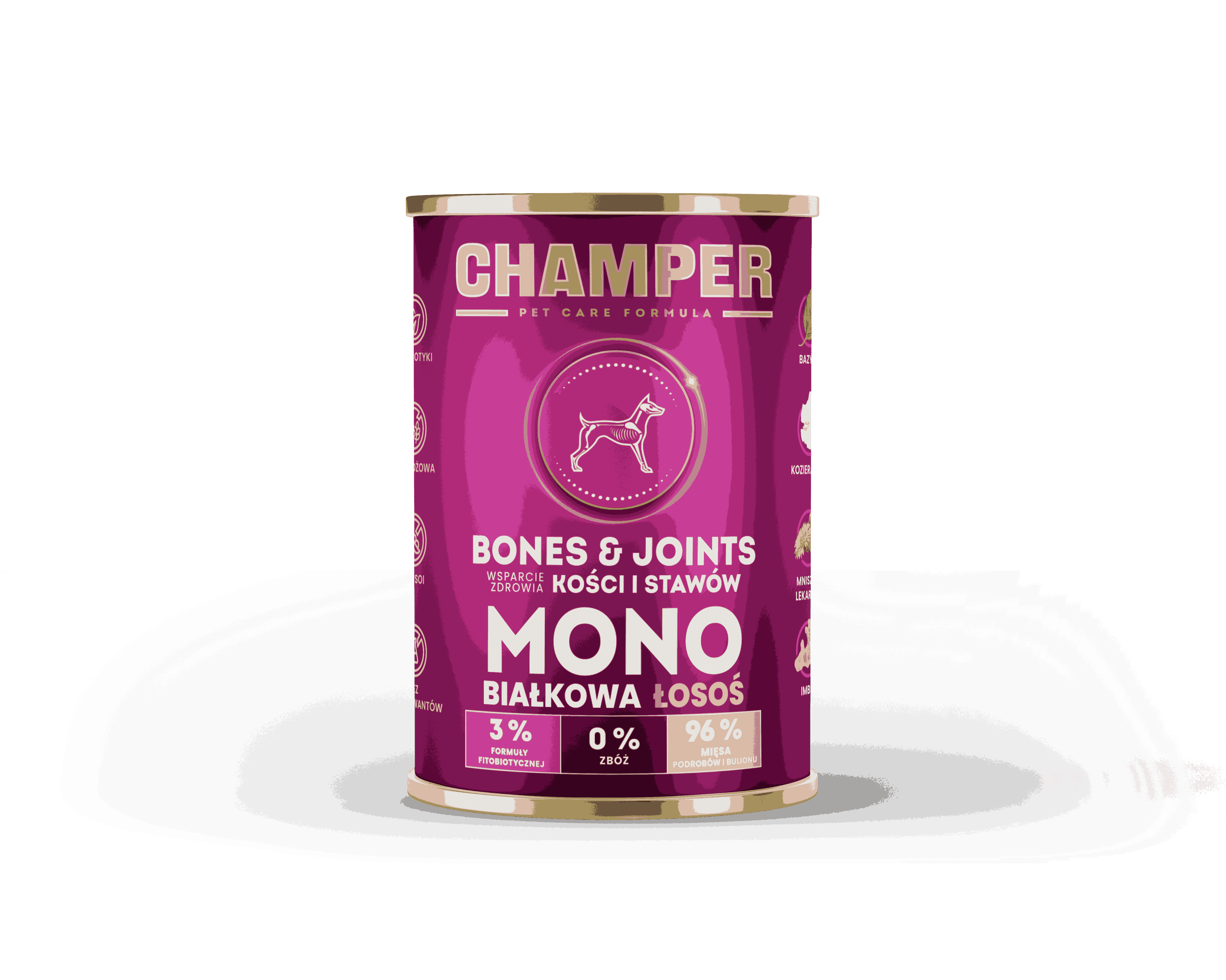 CHAMPER BONES&JOINTS MONOBIAŁKOWA łosoś 400g