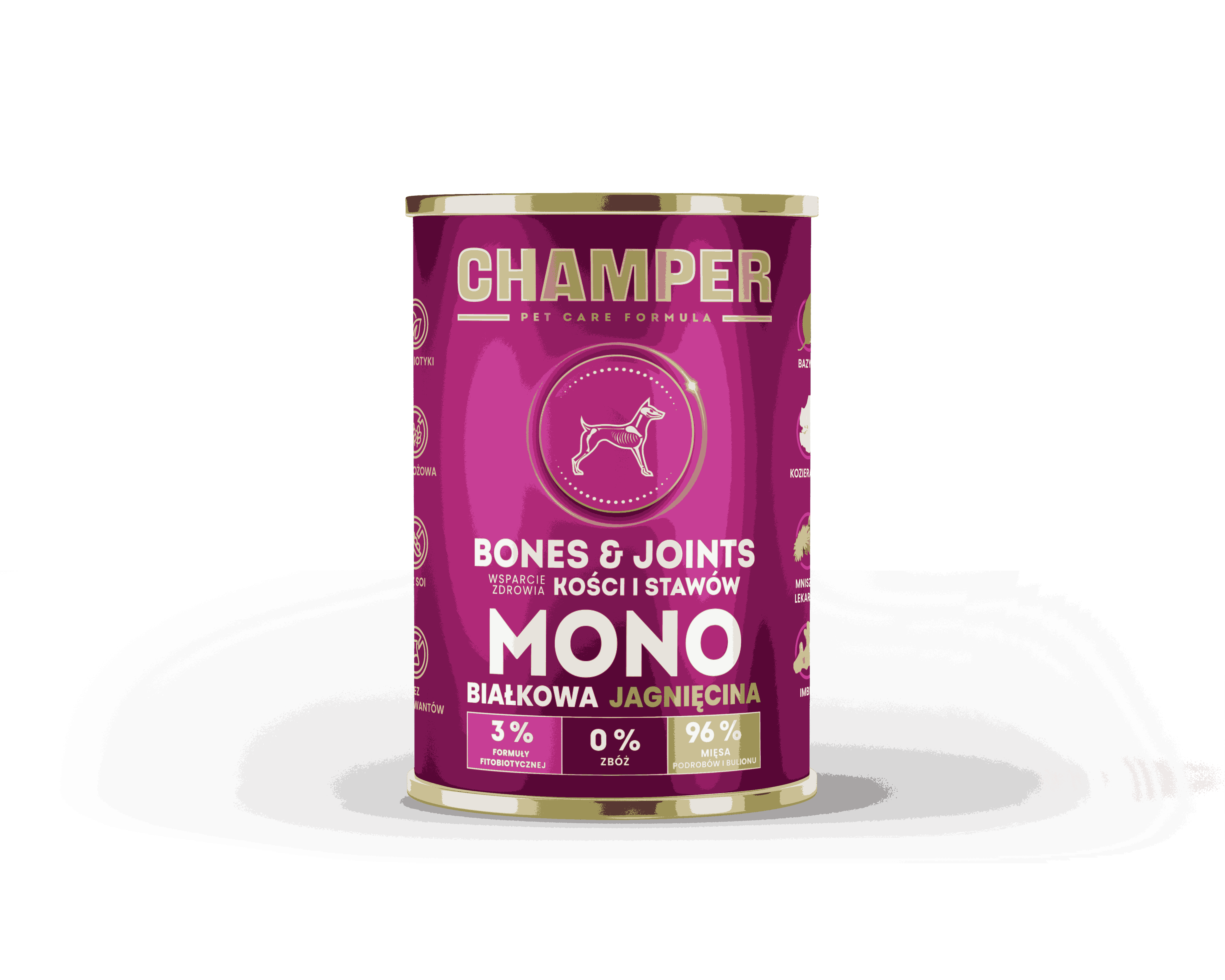 CHAMPER BONES&JOINTS MONOBIAŁKOWA jagnięcina 400g