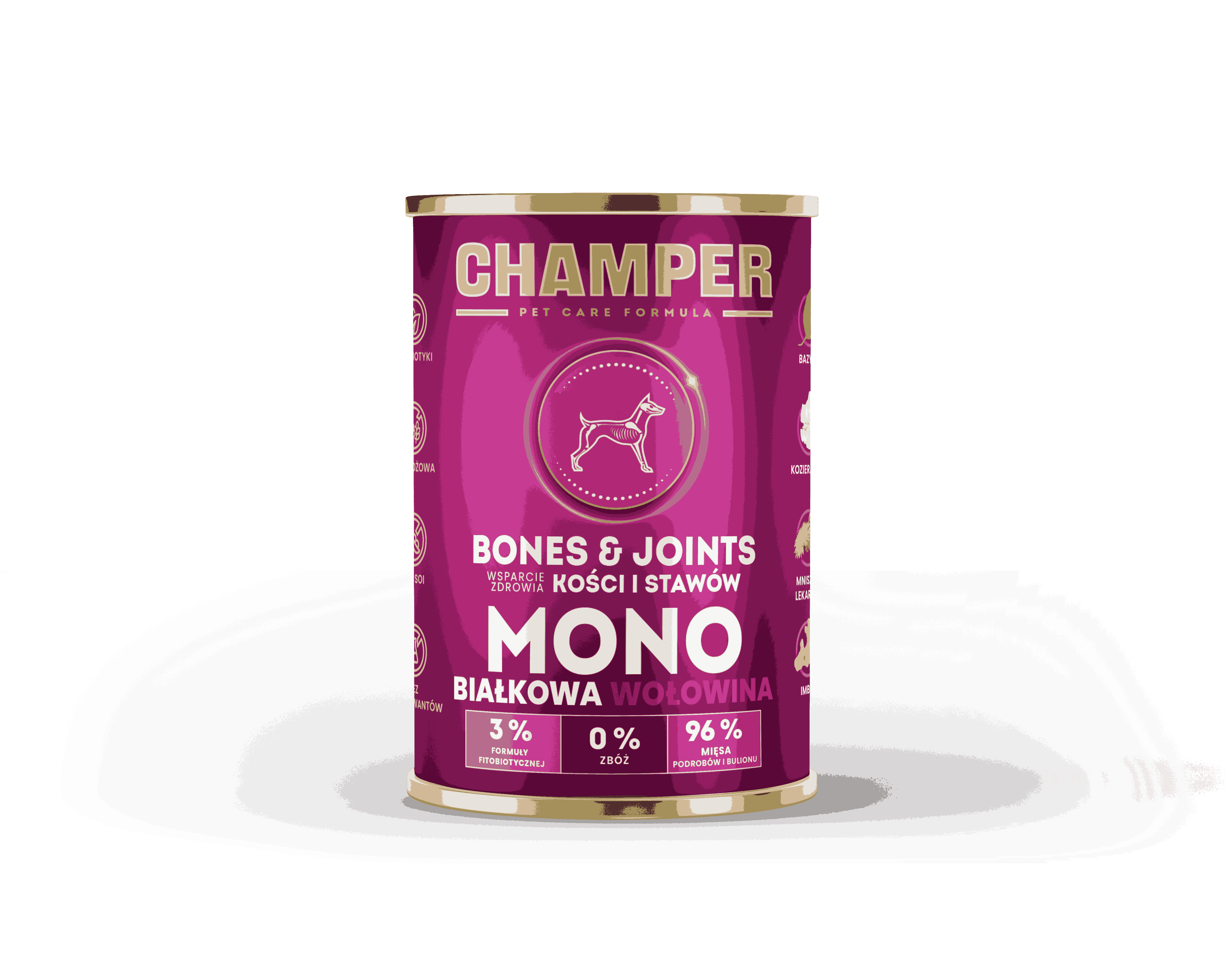 CHAMPER BONES&JOINTS MONOBIAŁKOWA wołowina 400g