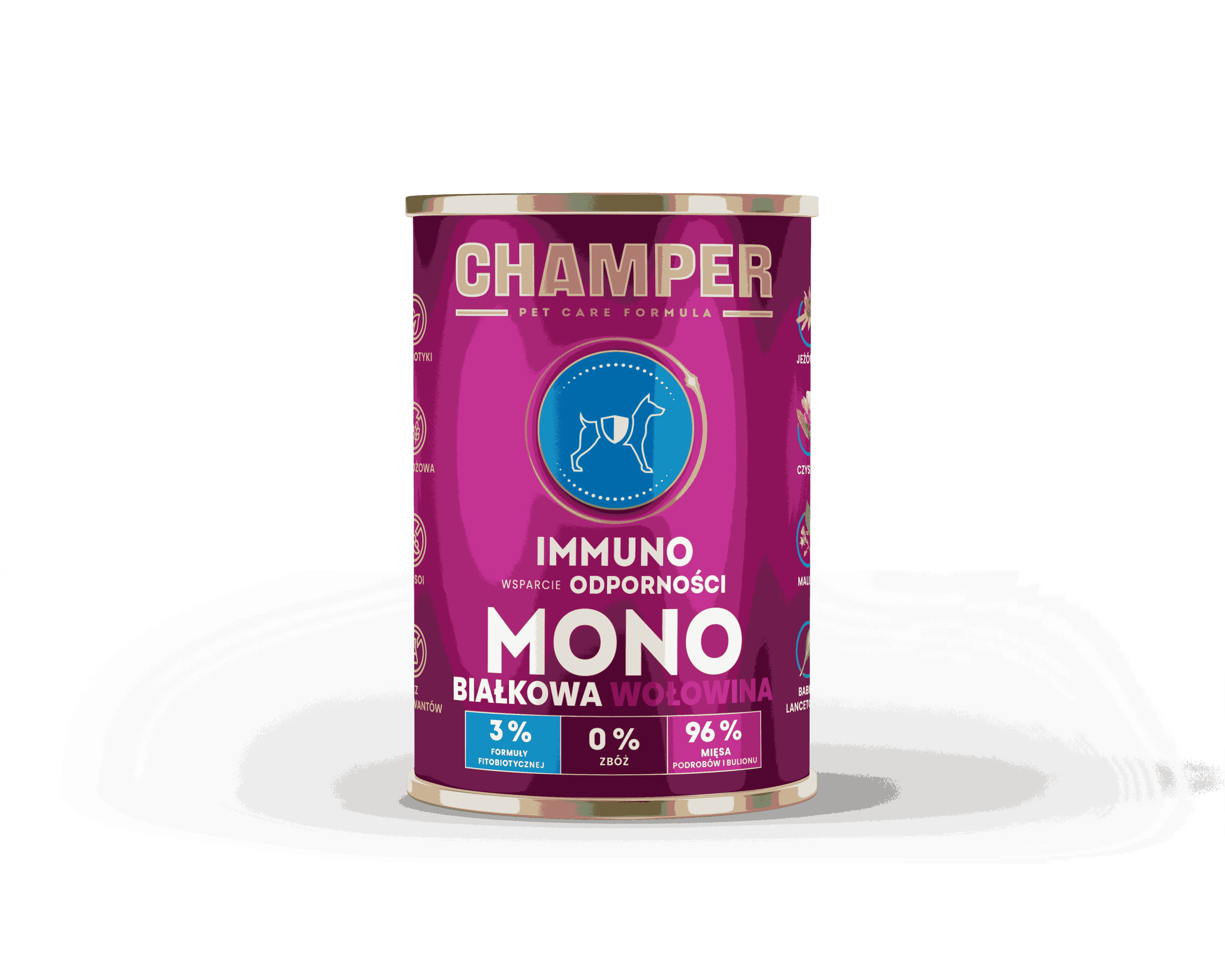 CHAMPER IMMUNO MONOBIAŁKOWA wołowina 400g