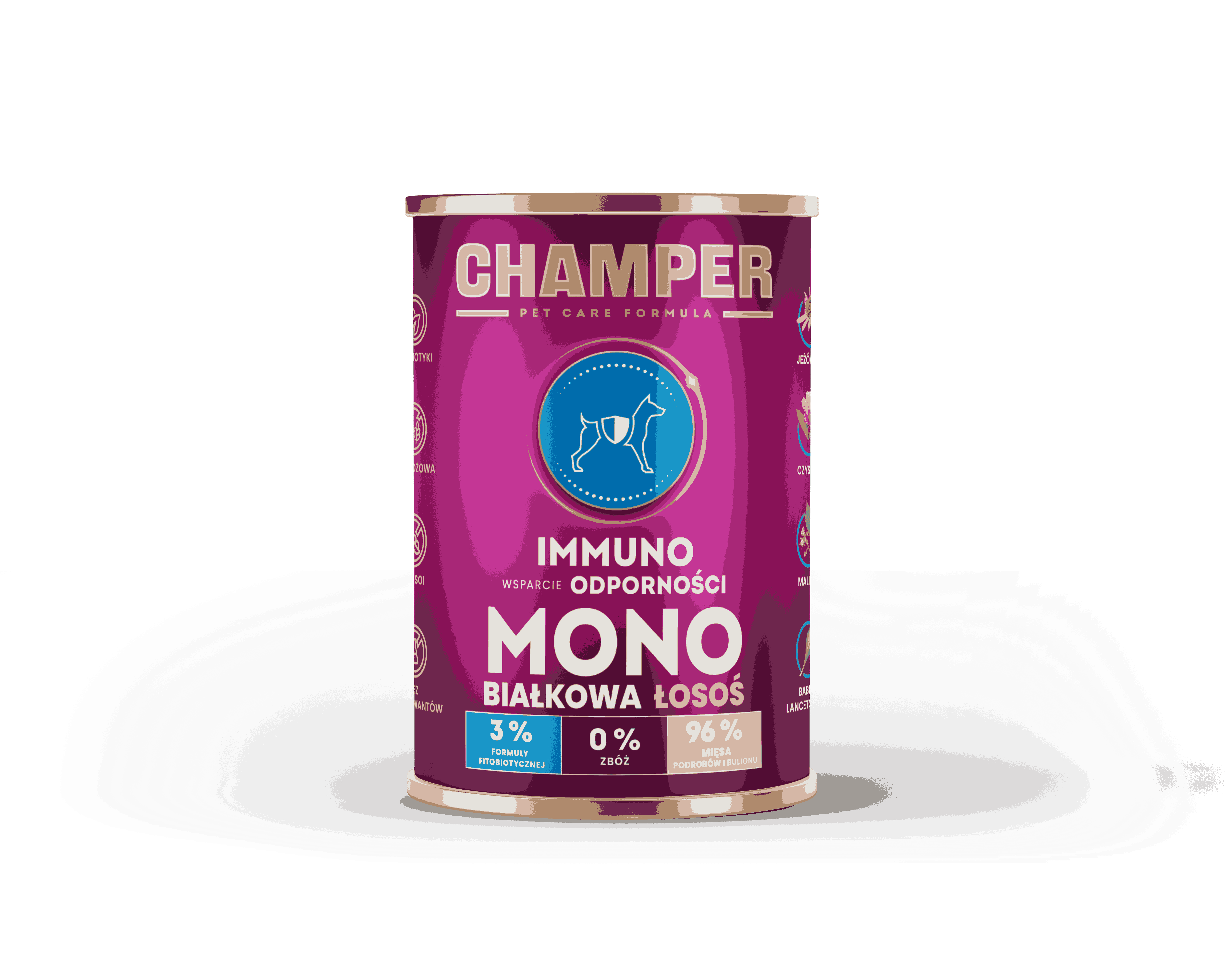 CHAMPER IMMUNO MONOBIAŁKOWA łosoś 400g