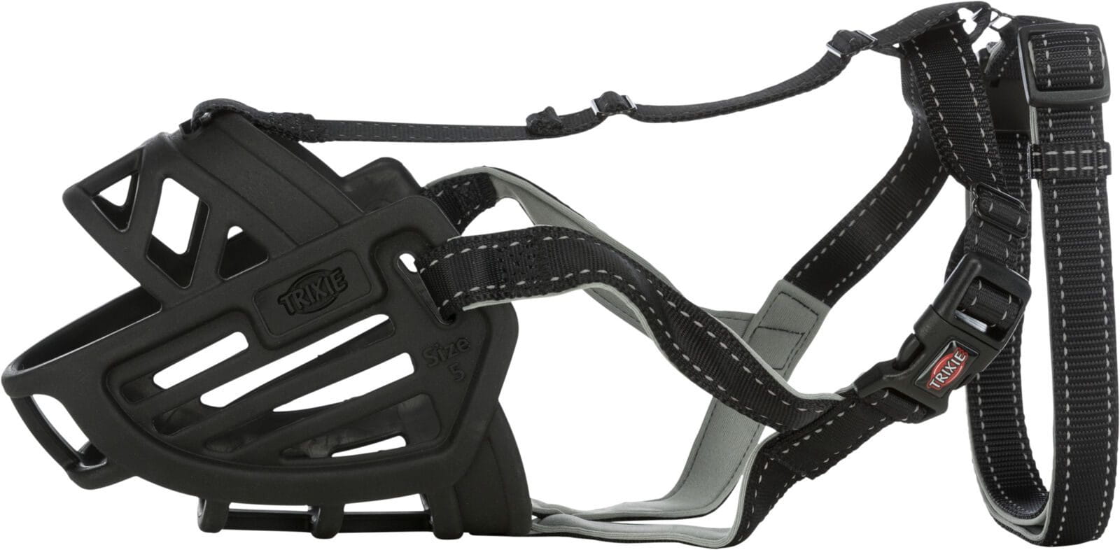 Kaganiec Muzzle Flex, silikonowy, M–L, czarny