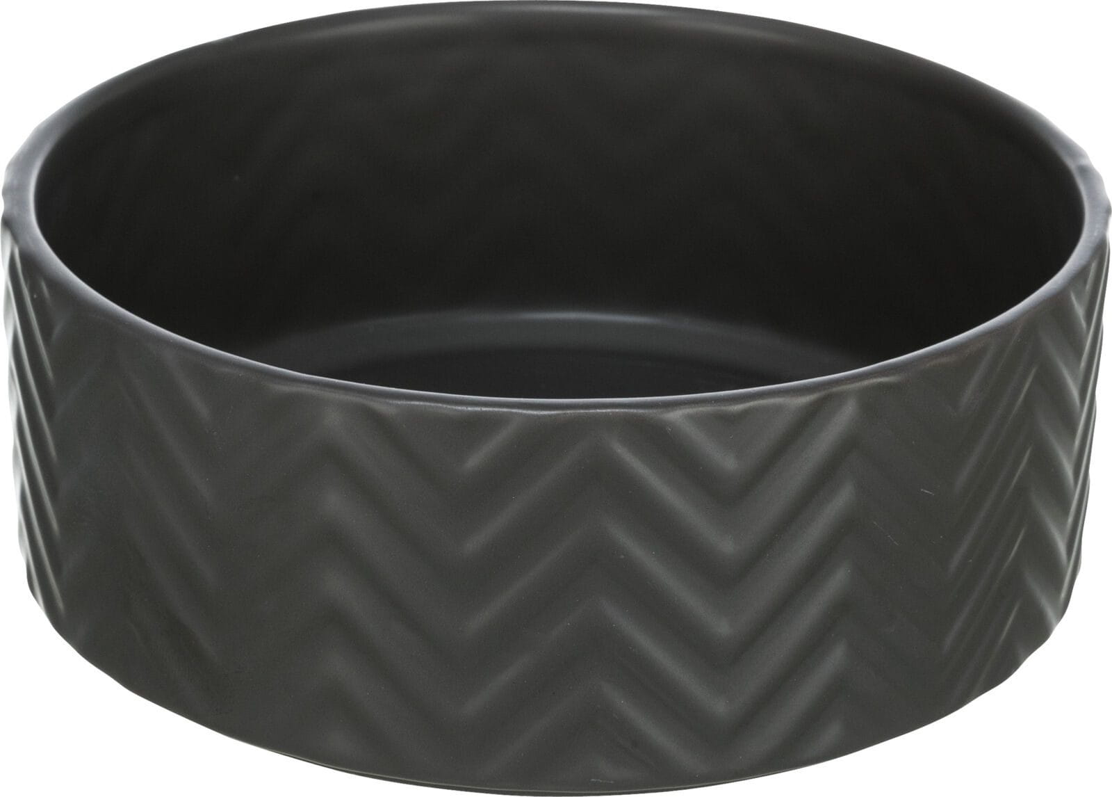 Miska ceramiczna, dla psa/kota, czarny mat, 0.9 l/? 16 cm