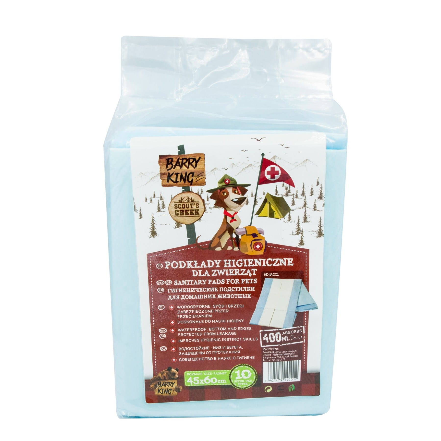 Podkłady higieniczne, 45x60 cm, 10 szt/op.