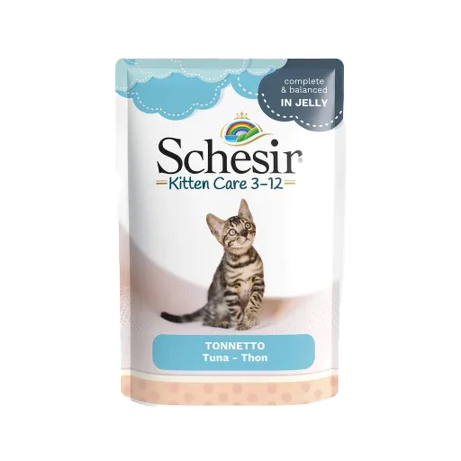 Kitten Care 3-12, karma mokra, dla kociąt, tuńczyk, 85 g, saszetka