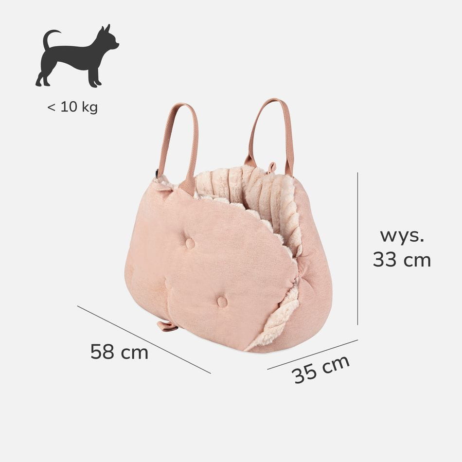 Wymiary DODA: 58 × 35 × 33 cm, dla psów do 10 kg
