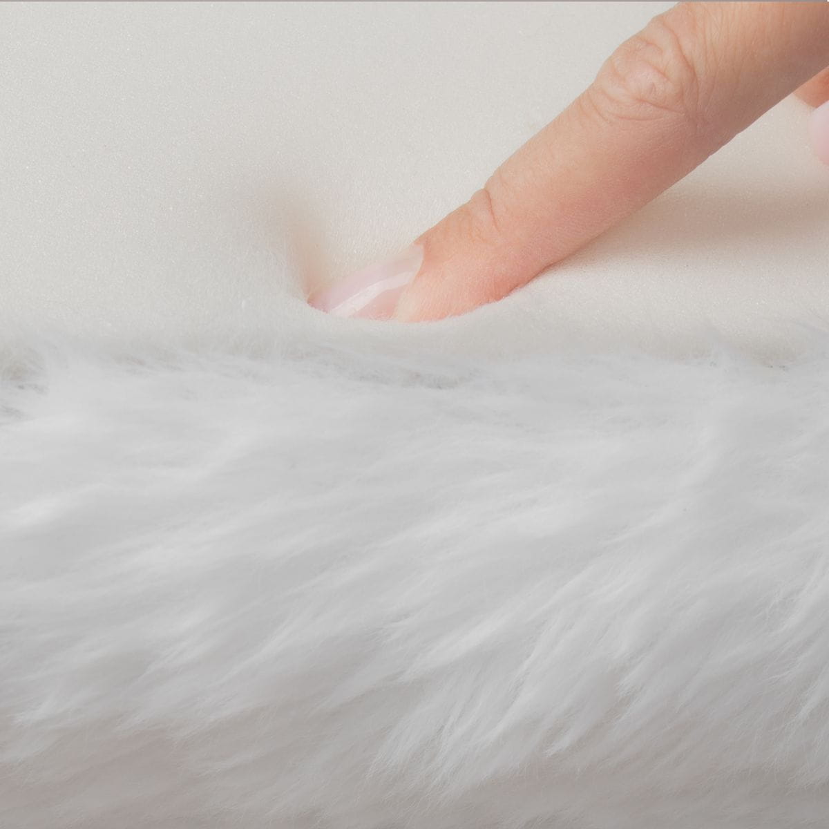 Miękka tkanina soft shaggy legowiska YETI Cream XL
