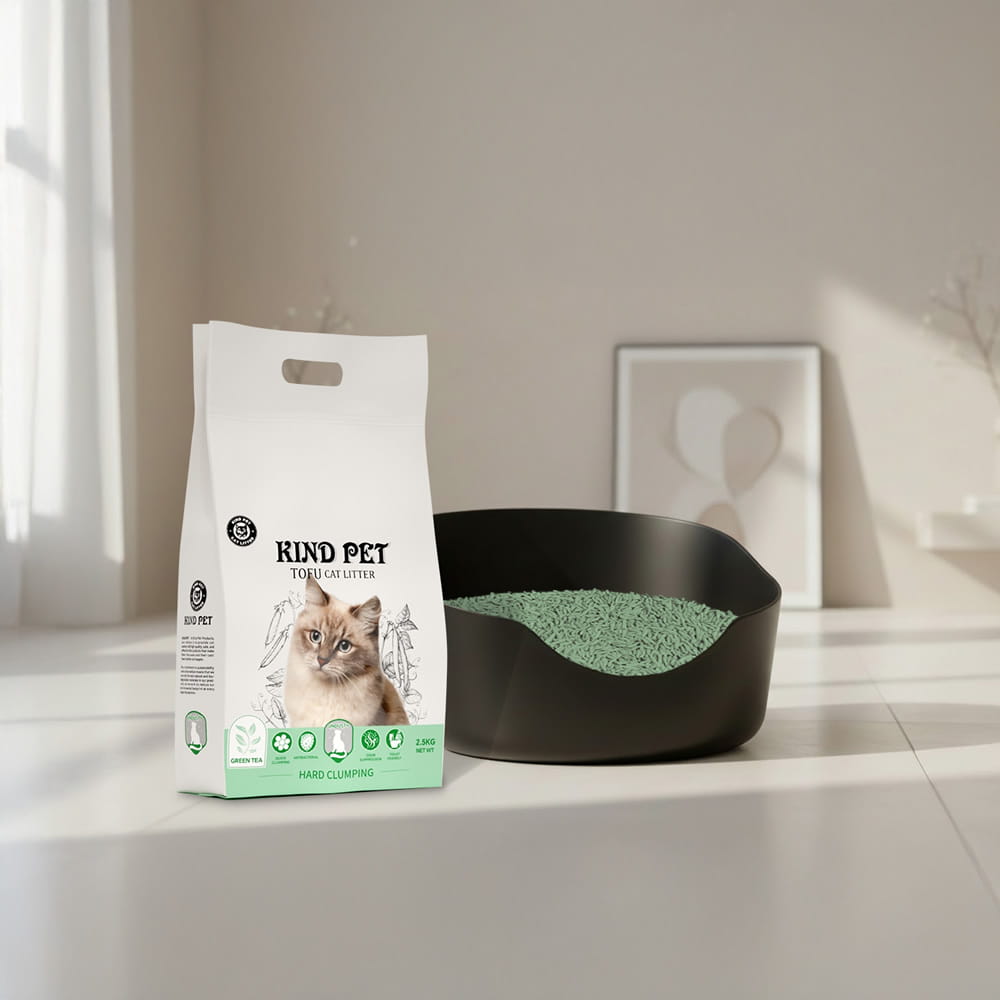 Żwirek Kind Pet Green Tea w kuwecie