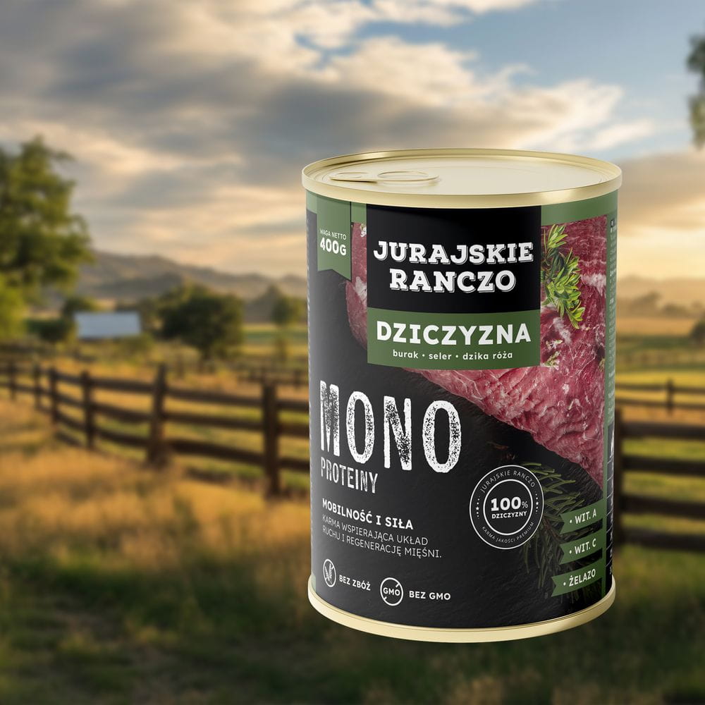 Jurajskie Ranczo Mono Białkowe z dziczyzną