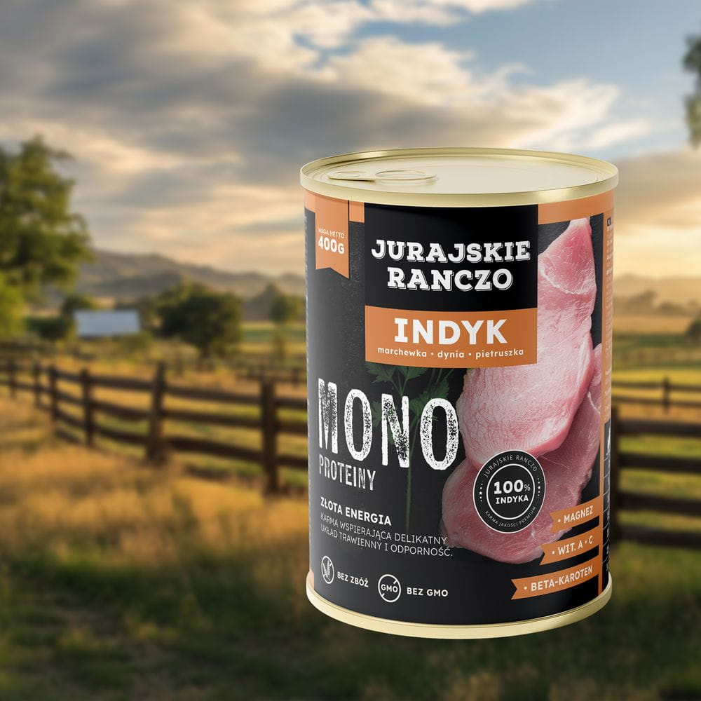 Jurajskie Ranczo Mono Białkowe z indykiem
