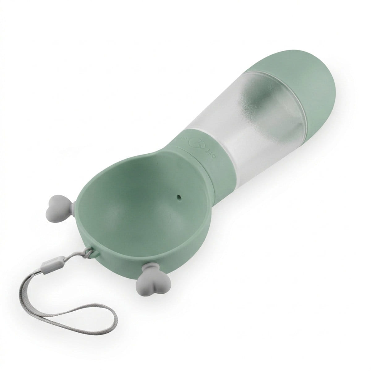 Otwarte poidełko butelki Amore Duo green