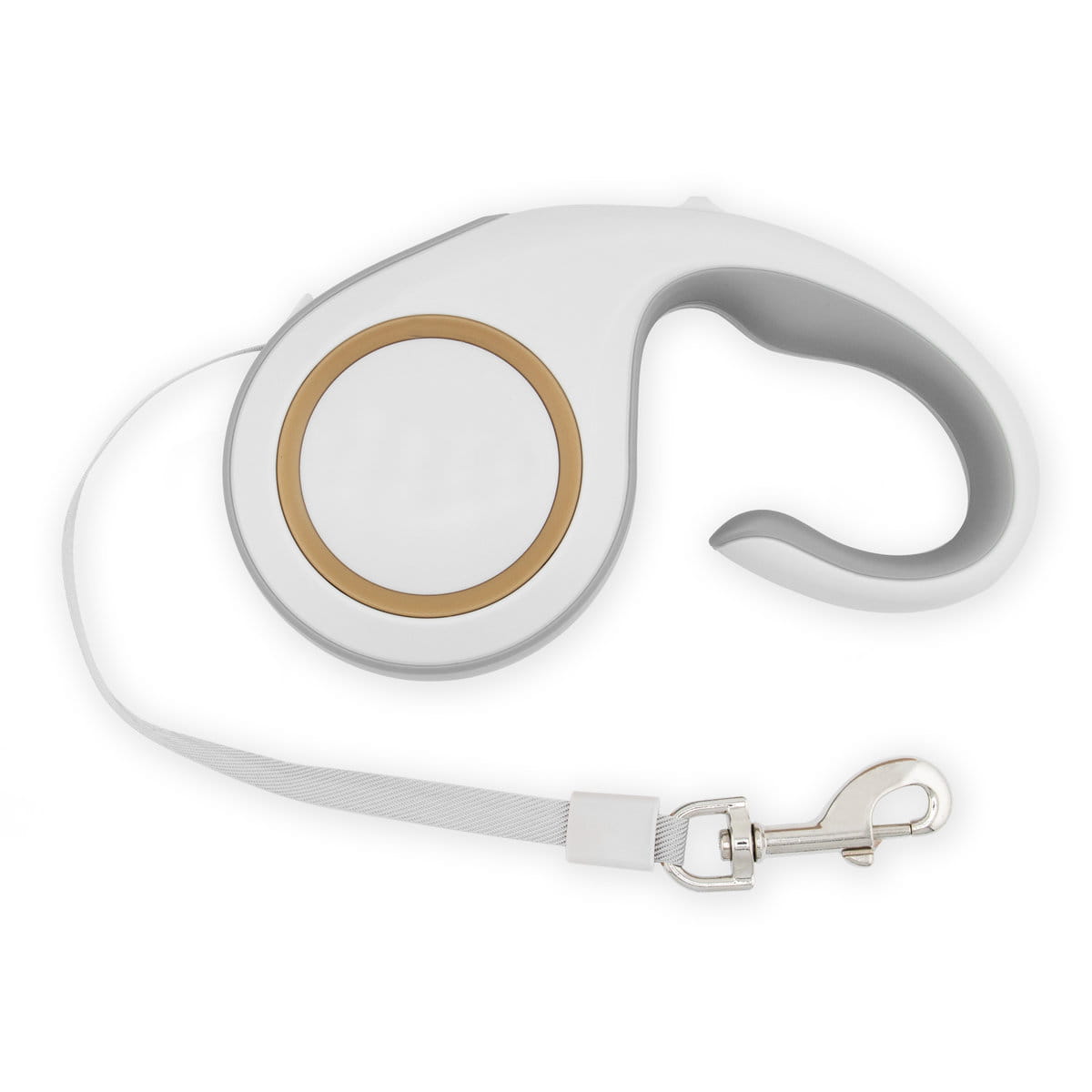 Smycz automatyczna Soft Control 5m - white — zdjęcie 1