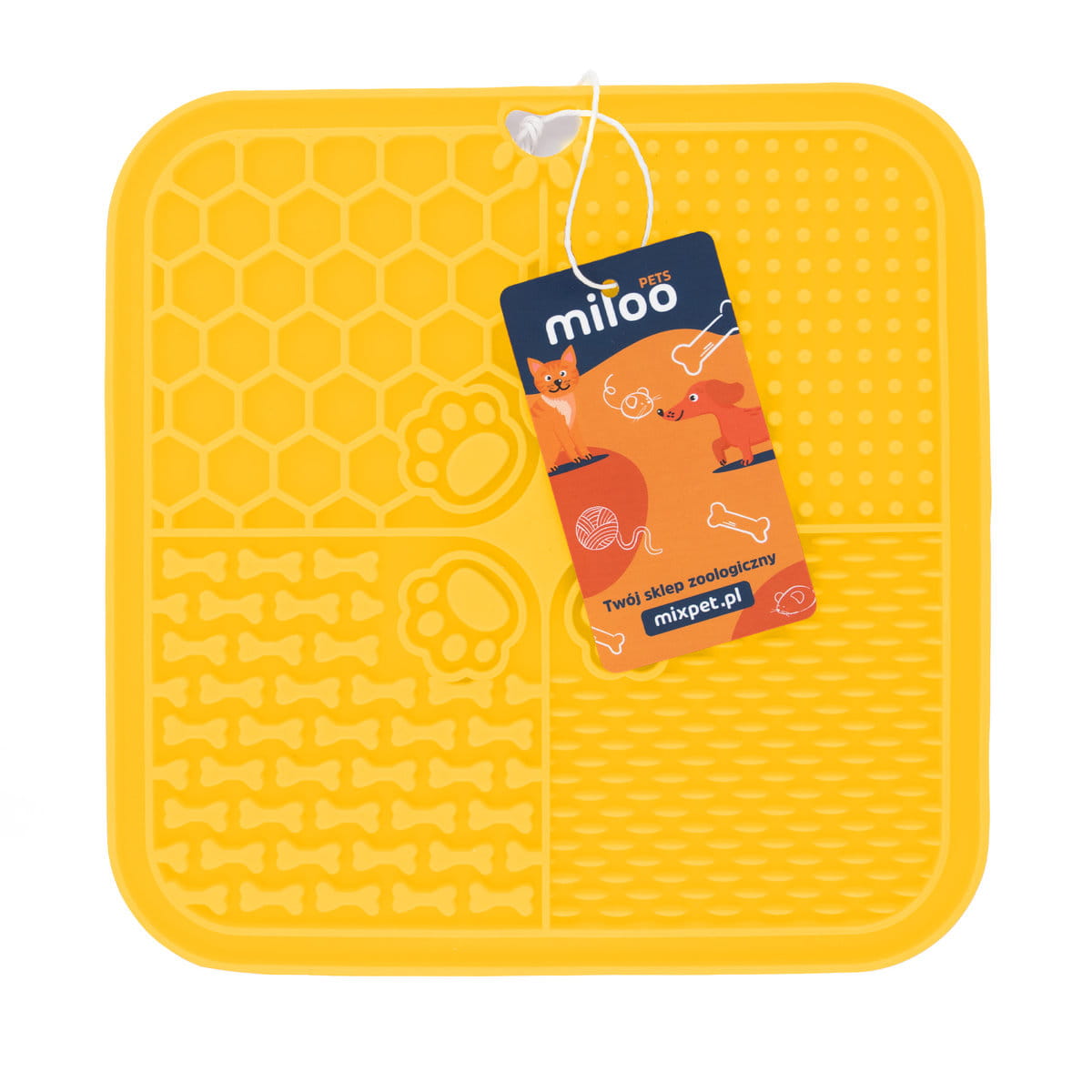 Mata do lizania 20x20 kwadrat imp żólta