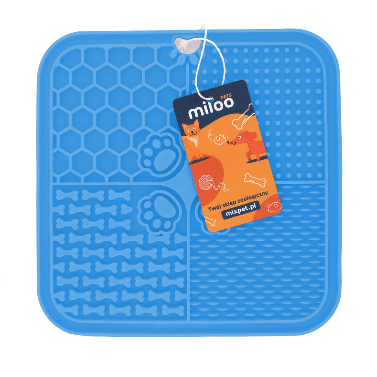 Mata do lizania 20x20 kwadrat imp niebieska