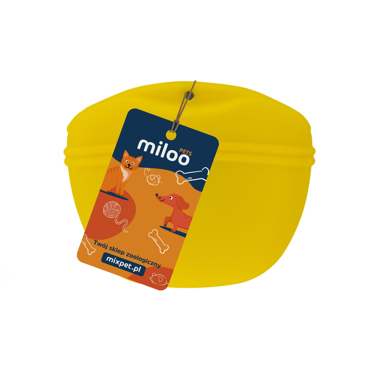 Silikonowe etui na przysmaki 2 żólty