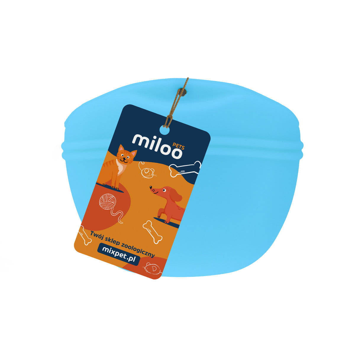 Silikonowe etui na przysmaki 2 jasno niebieski