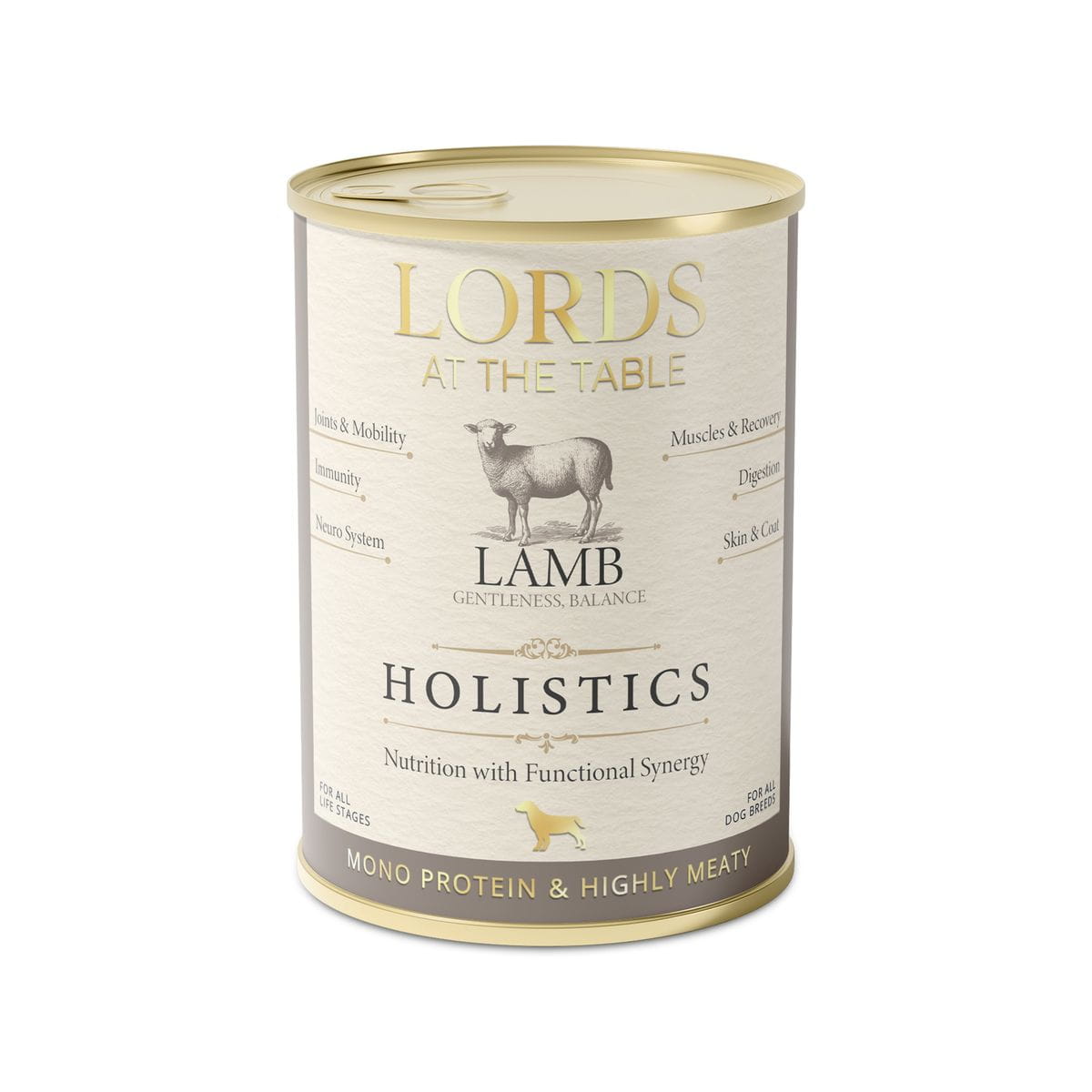 Karma mokra HOLISTICS monoproteinowa JAGNIĘCINA - 400g LORDS at the table – karma mokra monoproteinowa dla psa