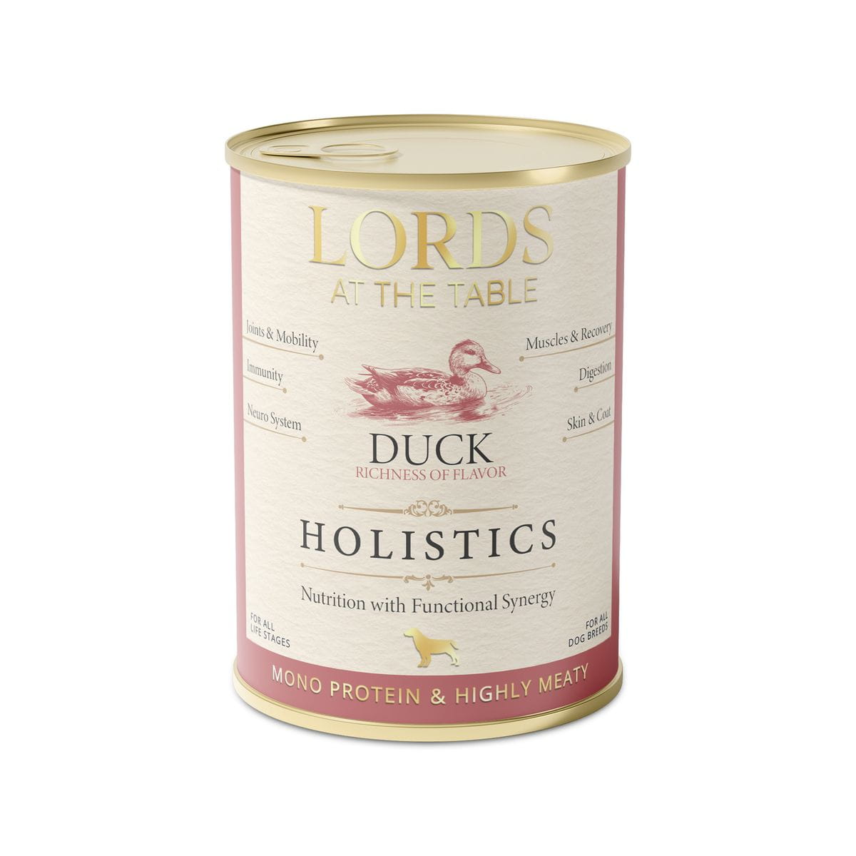 Karma mokra HOLISTICS monoproteinowa KACZKA - 400g LORDS at the table – karma mokra monoproteinowa dla psa