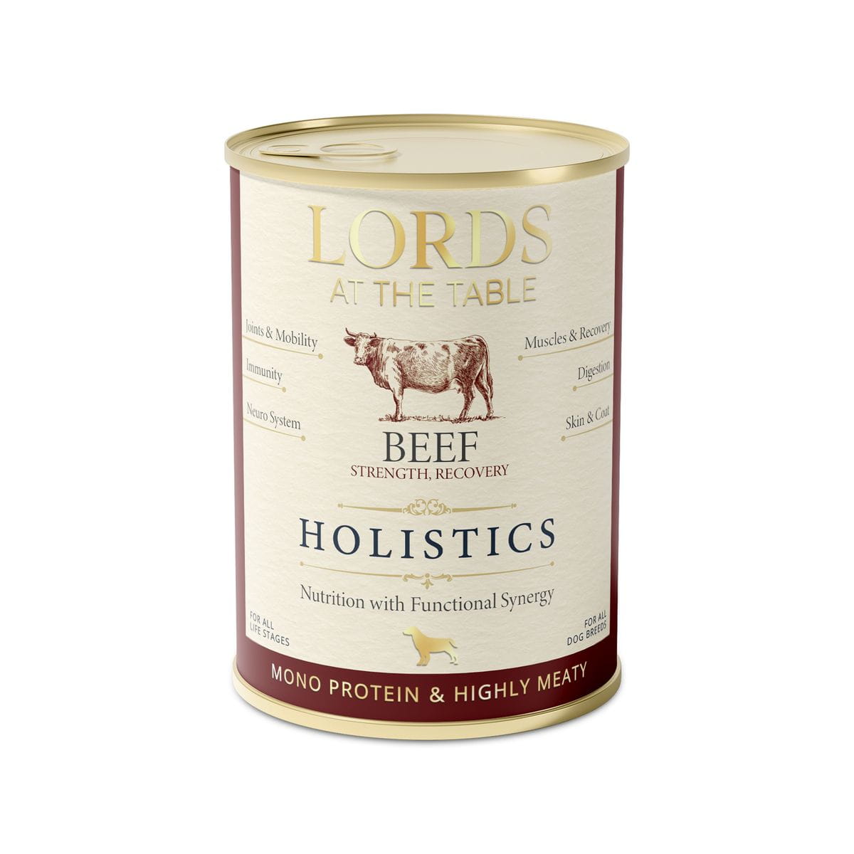 Karma mokra HOLISTICS monoproteinowa WOŁOWINA - 400g LORDS at the table – karma mokra monoproteinowa dla psa
