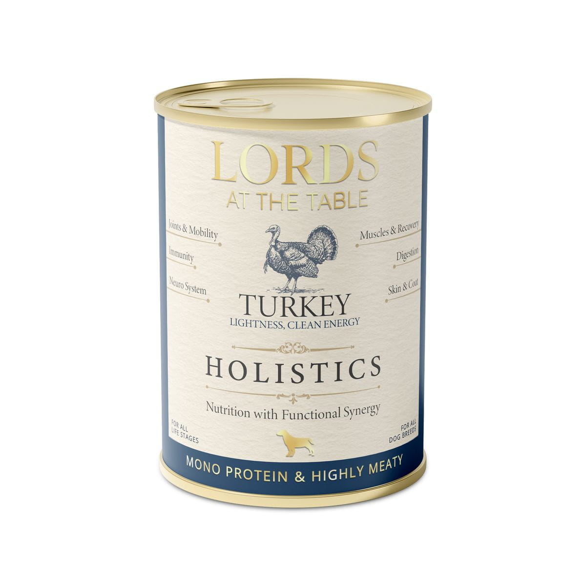 Karma mokra HOLISTICS monoproteinowa INDYK - 400g LORDS at the table – karma mokra monoproteinowa dla psa
