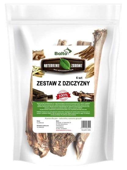Zestaw z dziczyzny (opak. 6 szt.) Balto