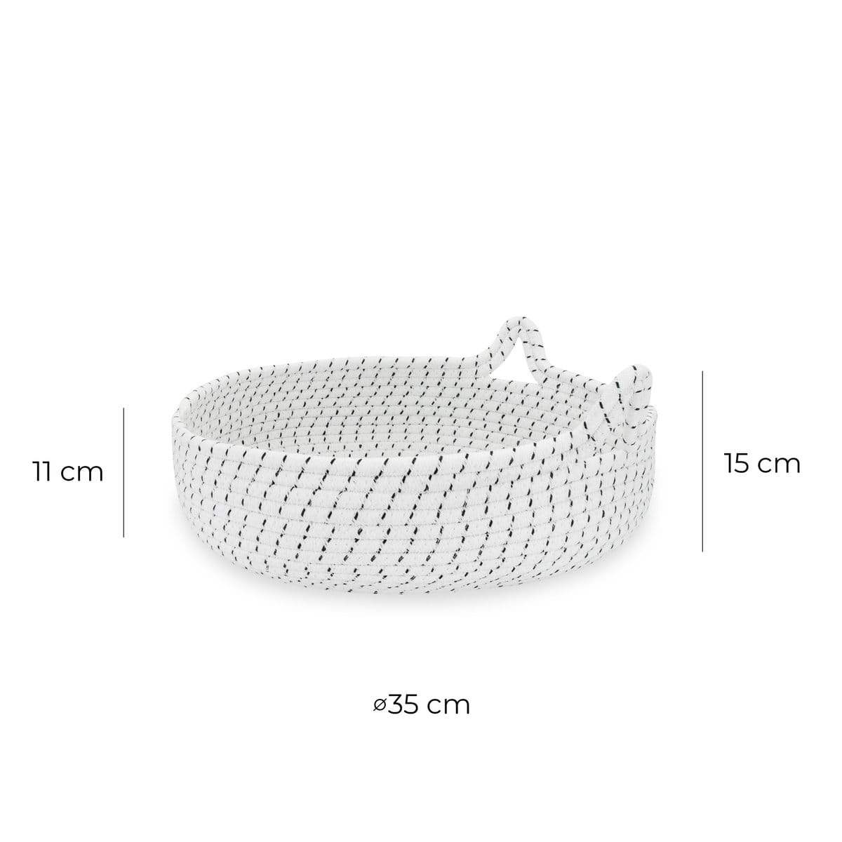Wymiary legowiska MOON EARS White S