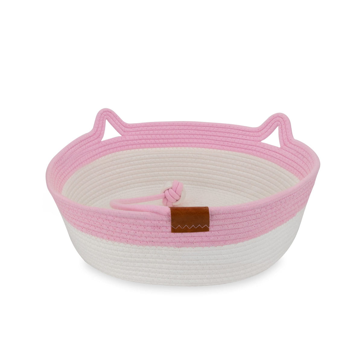 Legowisko plecione dla zwierząt Carinio TAIL PLAY Pink - L