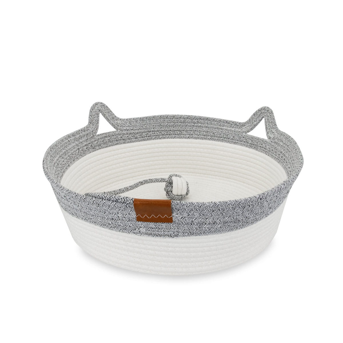 Legowisko plecione dla zwierząt Carinio TAIL PLAY Off-white - L