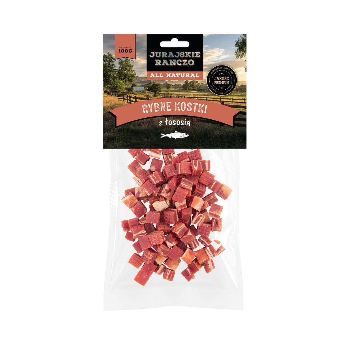 Rybne kostki z łososia Jurajskie Ranczo - 100 g
