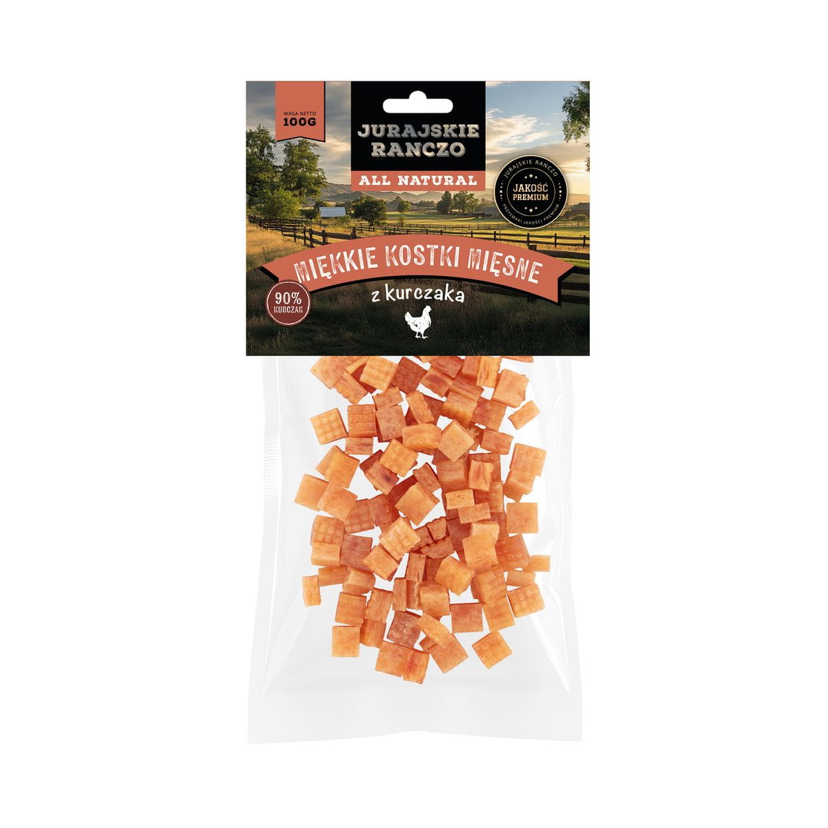 Miękkie kostki mięsne z kurczaka Jurajskie Ranczo - 100 g