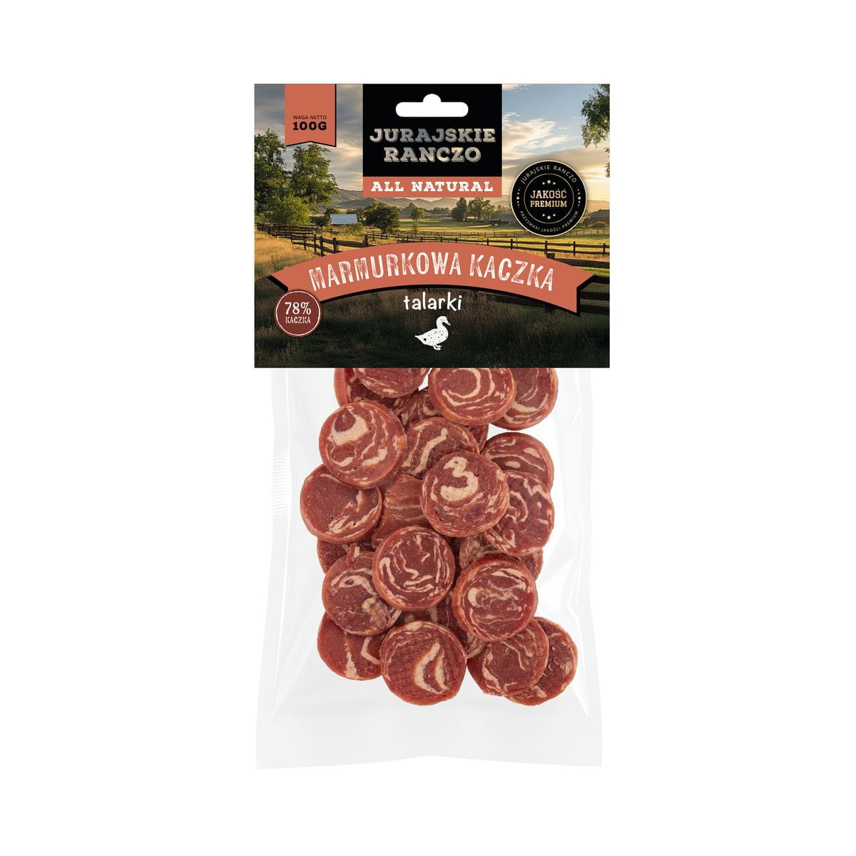 Marmurkowa kaczka talarki Jurajskie Ranczo - 100 g