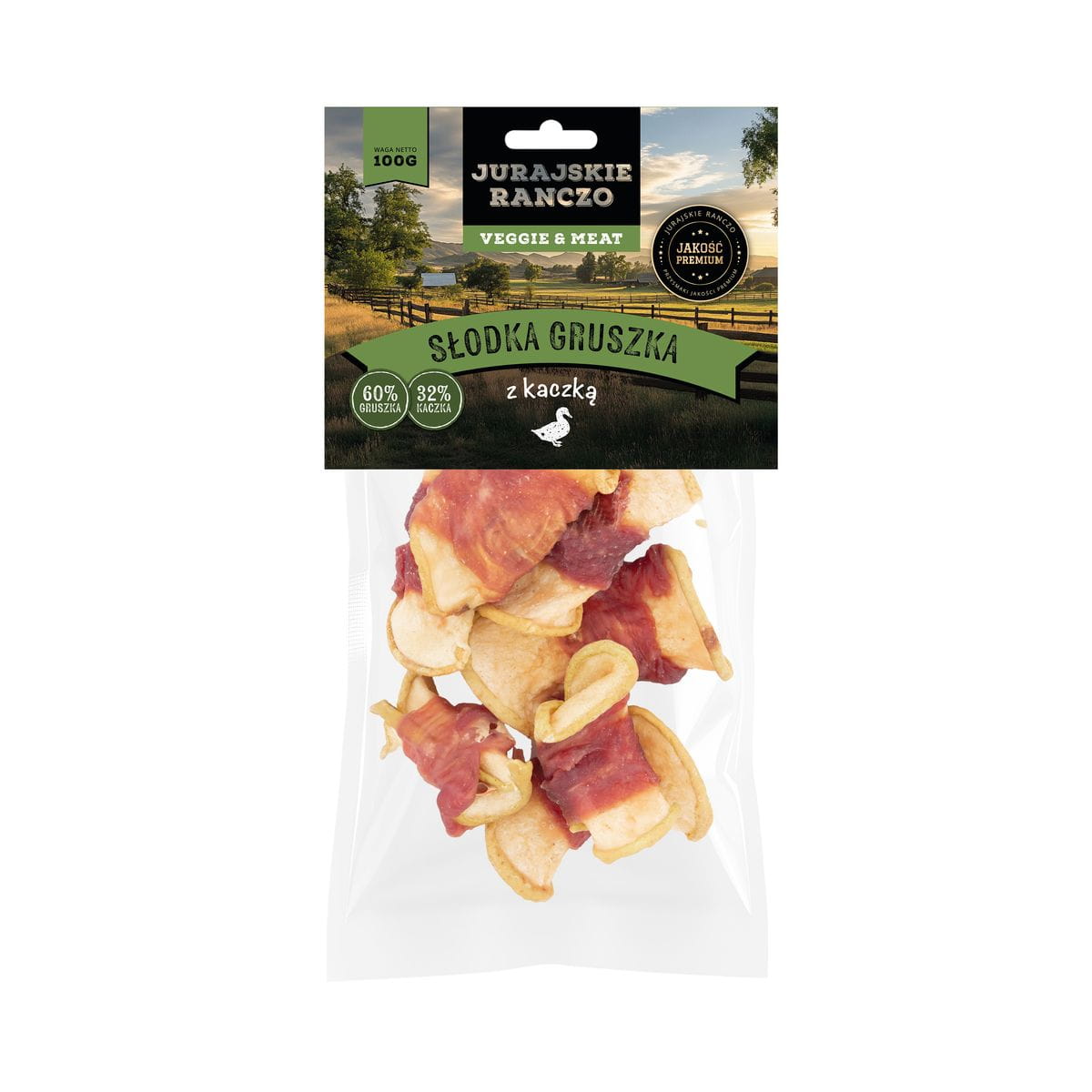 Słodka gruszka z kaczką Jurajskie Ranczo - 100 g