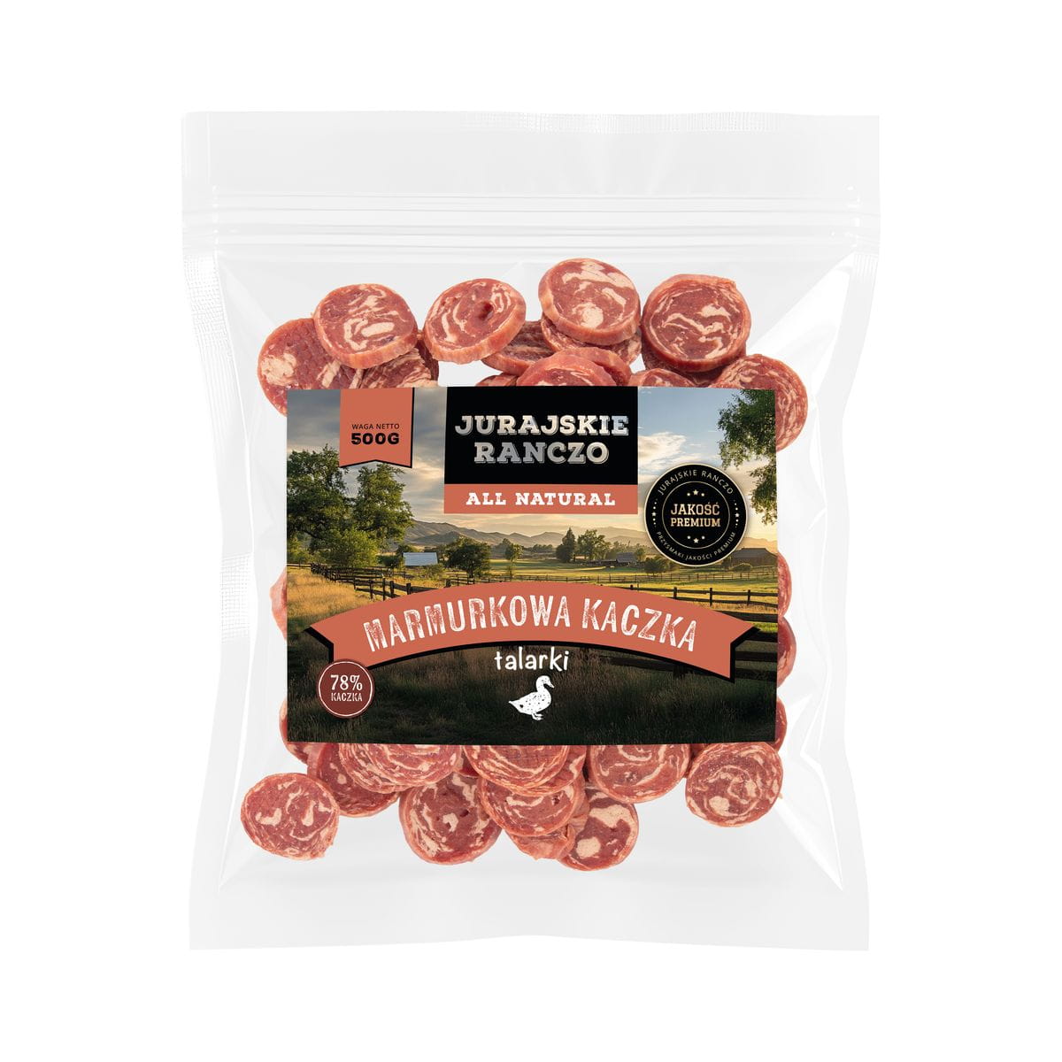 Marmurkowa kaczka talarki Jurajskie Ranczo - 500g