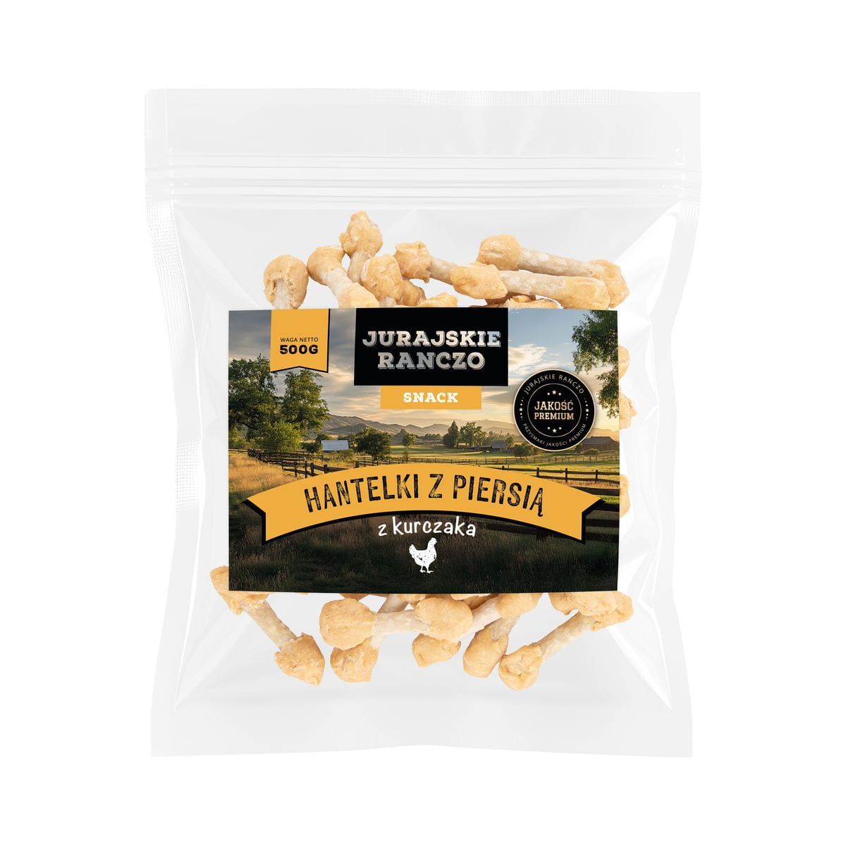 Hantelki z piersią z kurczaka Jurajskie Ranczo - 500g