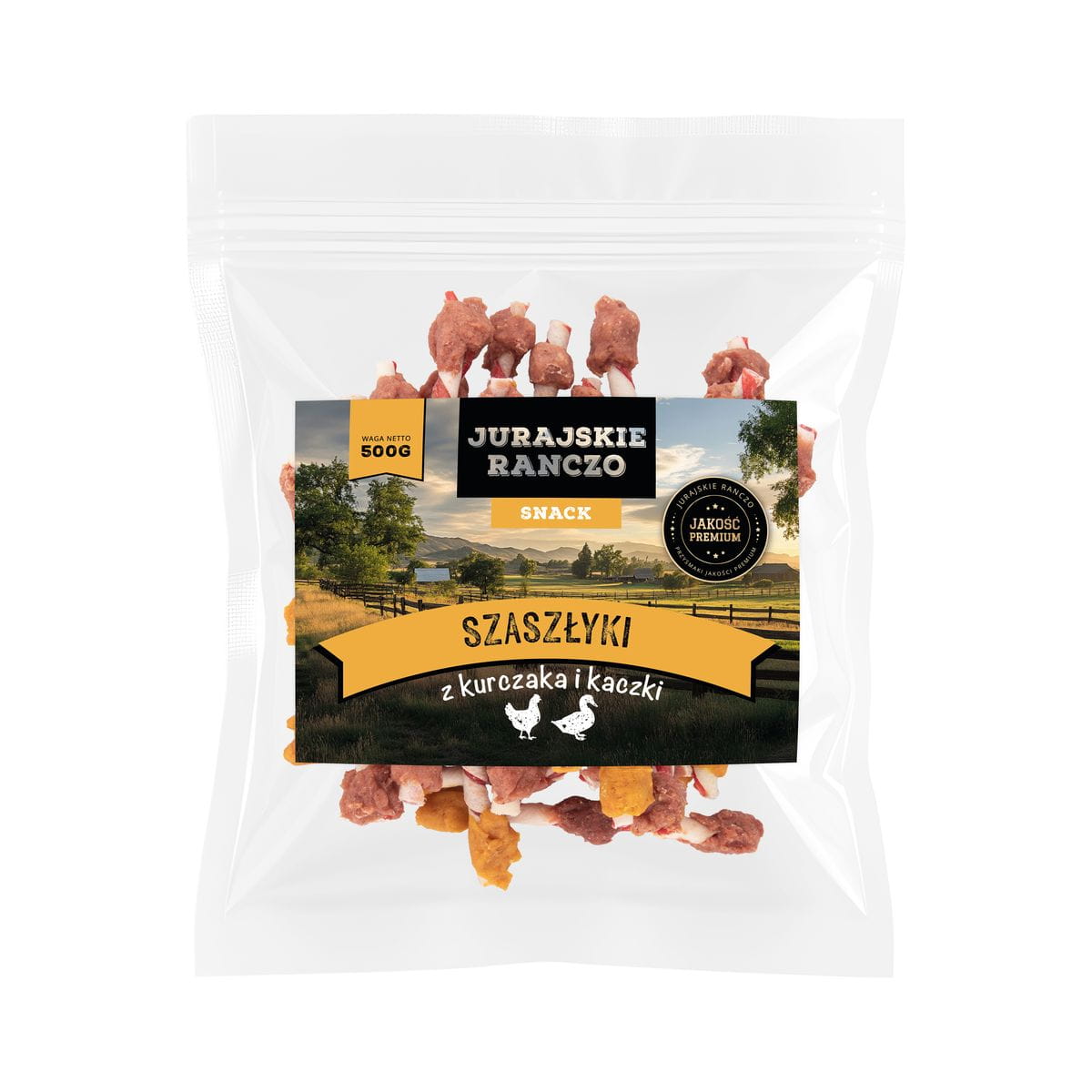 Szaszłyk z kurczaka i kaczki Jurajskie Ranczo - 500g