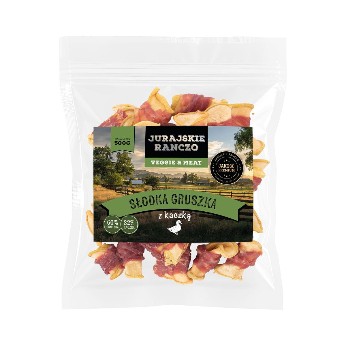 Słodka gruszka z kaczką Jurajskie Ranczo - 500g