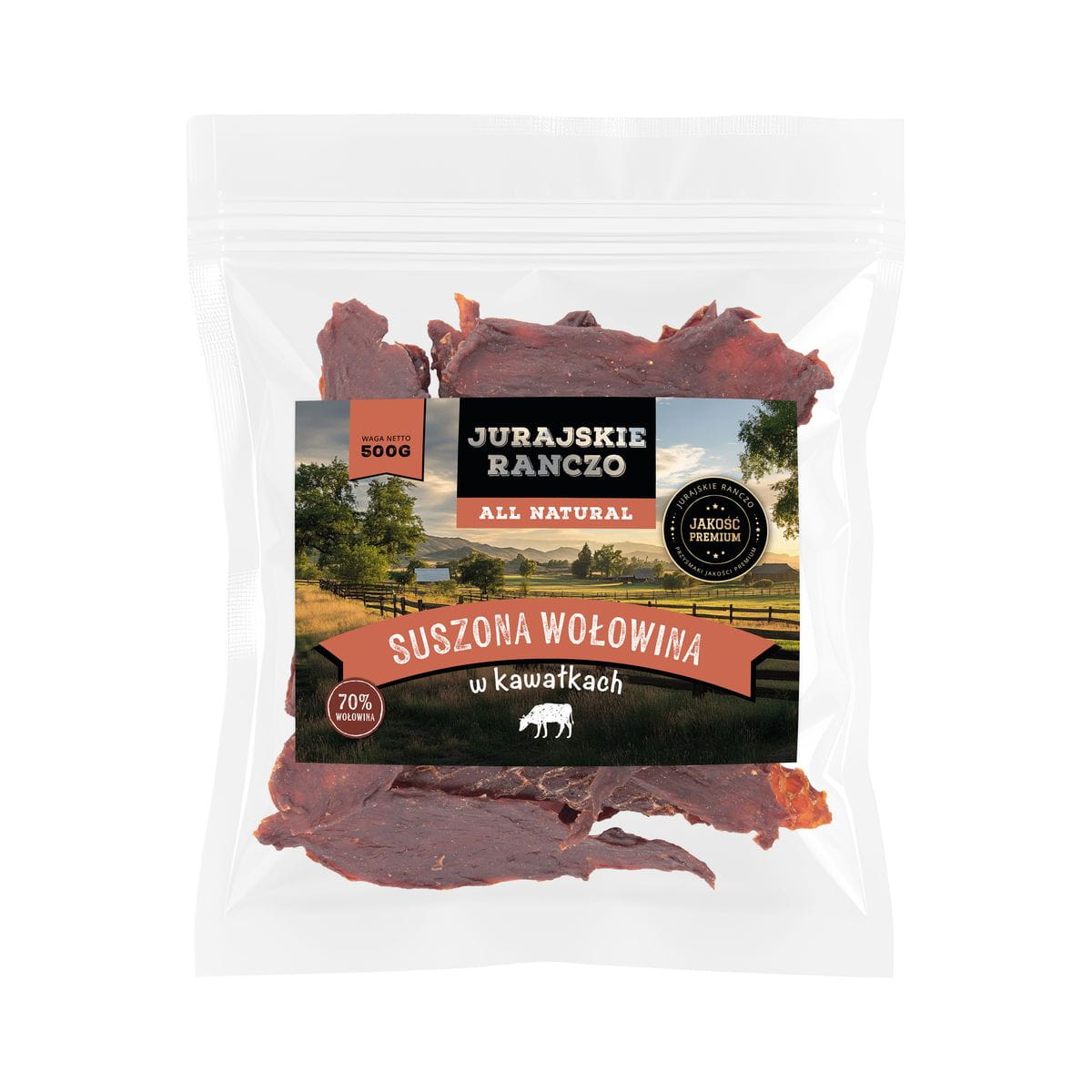 Suszona wołowina w kawałkach Jurajskie Ranczo - 500g