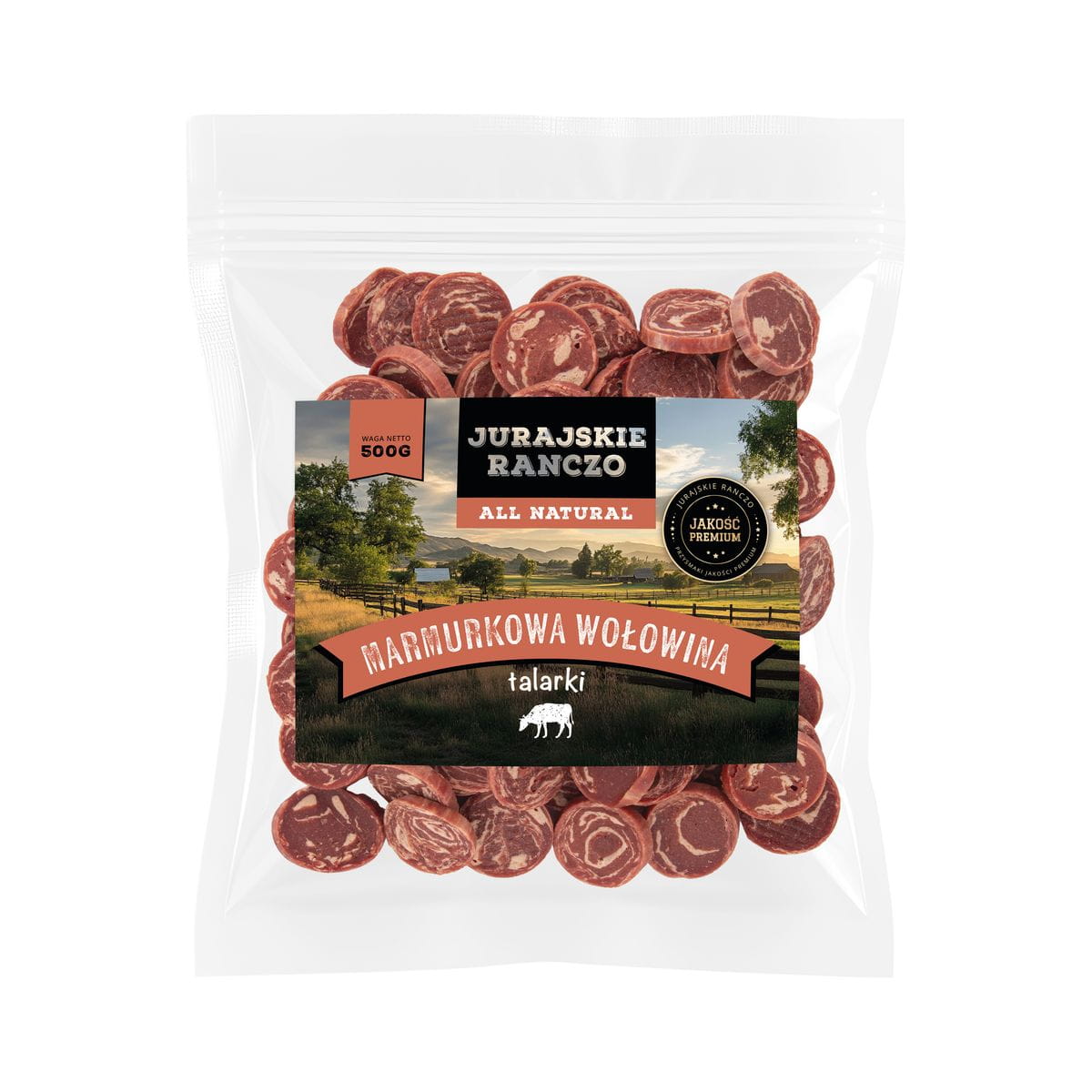 Marmurkowa wołowina talarki Jurajskie Ranczo - 500g