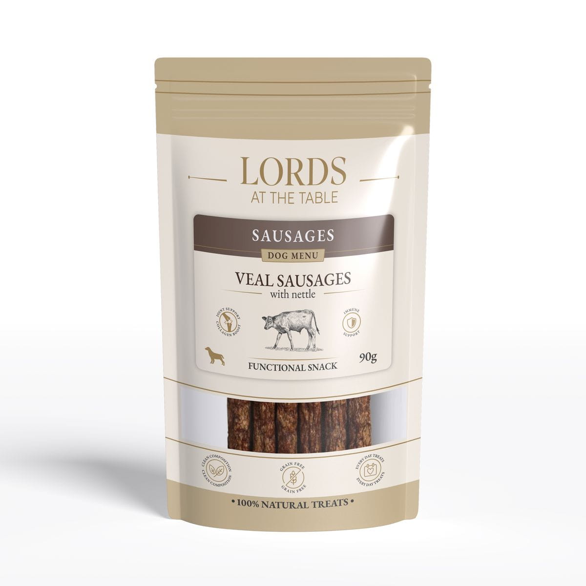 Cielęcina z pokrzywą - Sausage Dog Menu LORDS - 90g