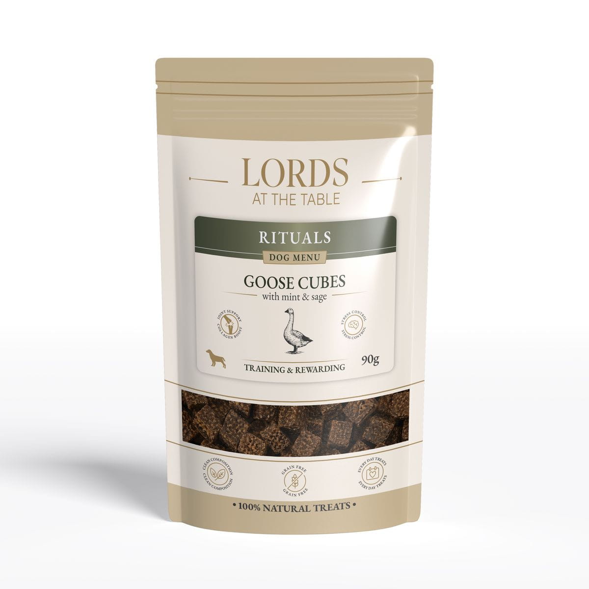 Kostki z gęsi z miętą i szałwią - Rituals Dog Menu LORDS - 90g