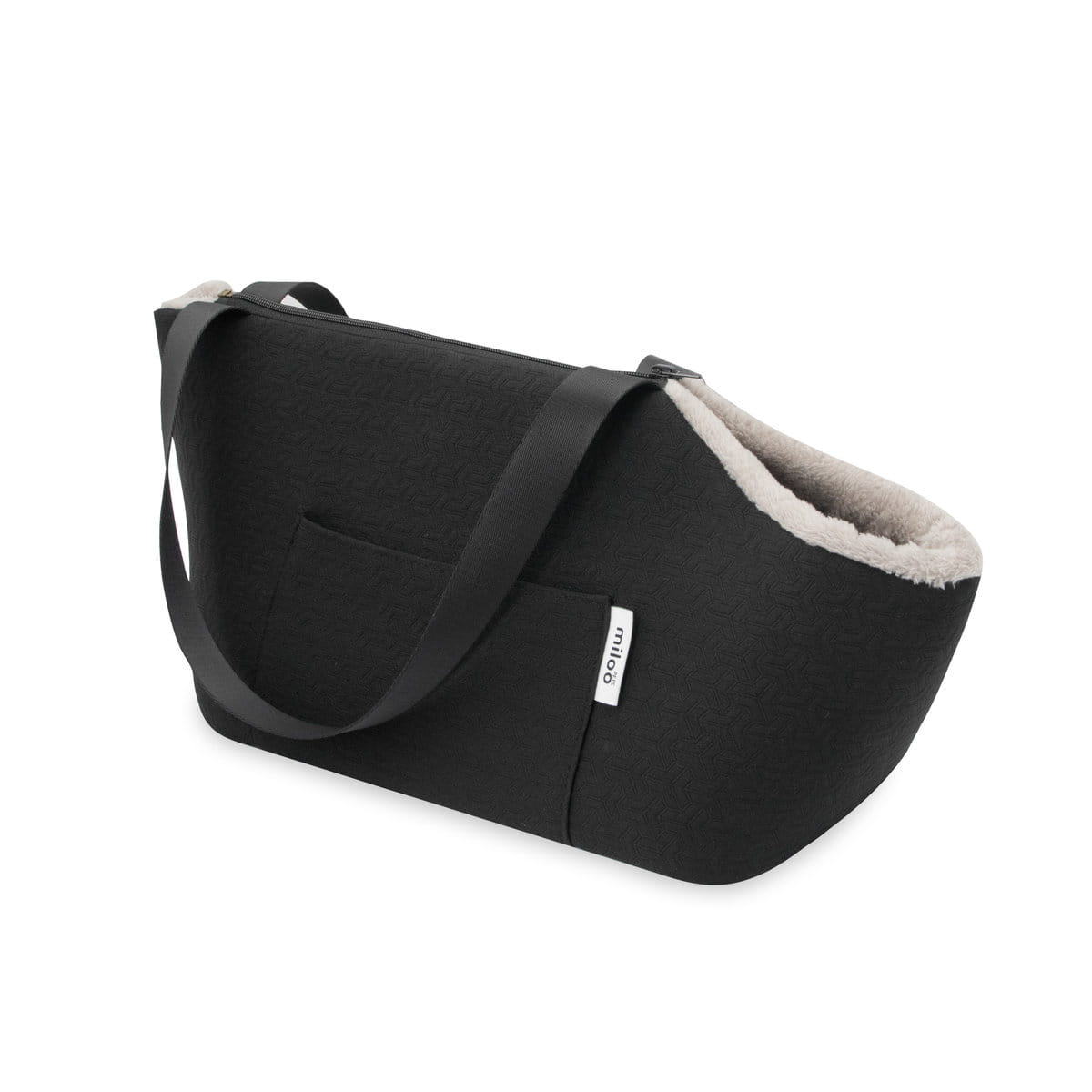 Panele z siatki i wbudowana smycz w torbie TRAVELLY Black