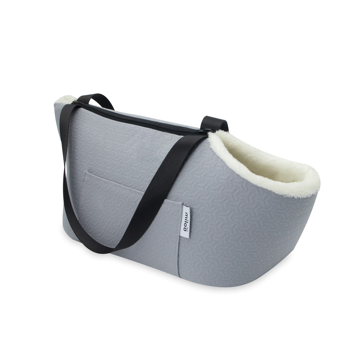 Panele z siatki i wbudowana smycz w torbie TRAVELLY Gray