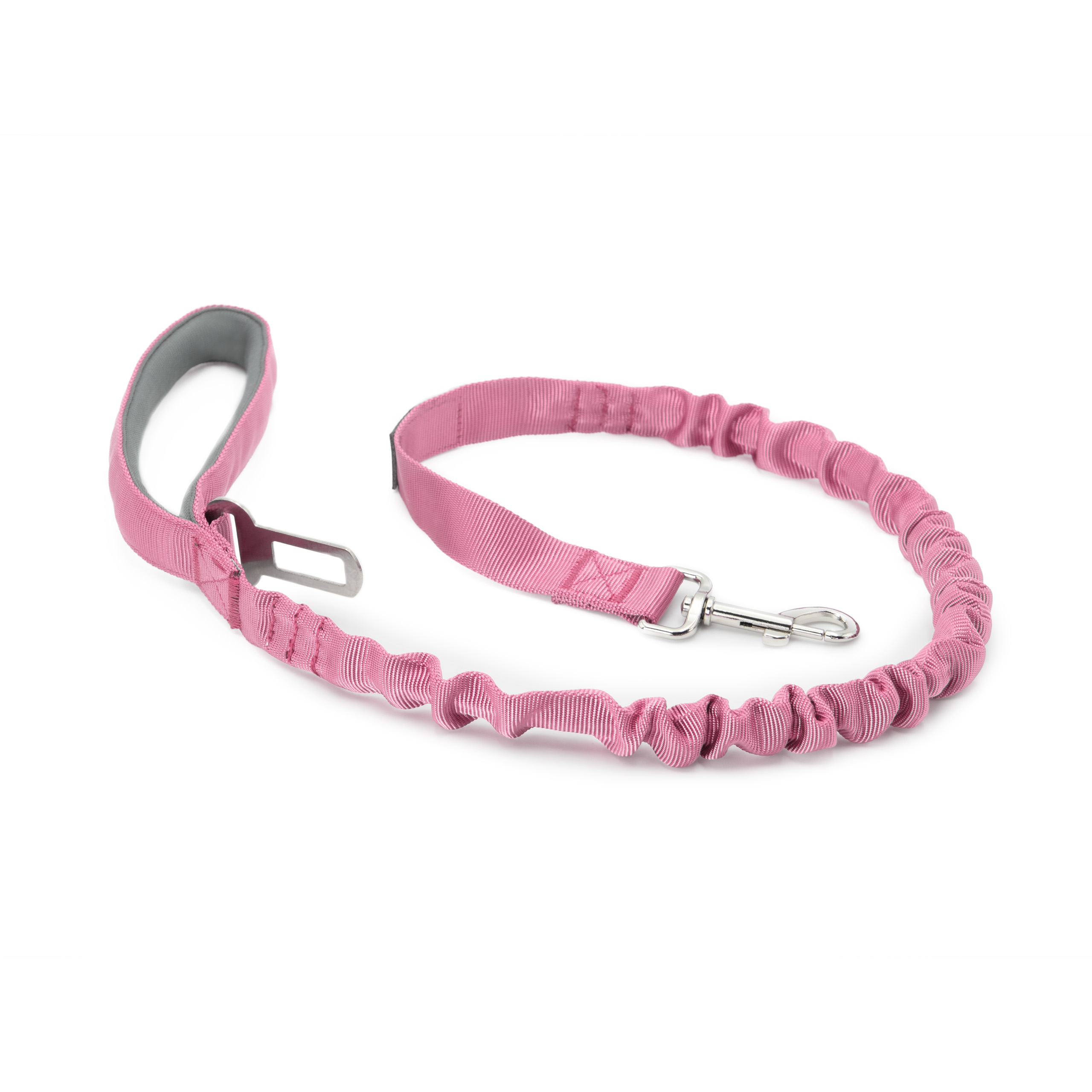 Smycz z amortyzatorem dla psa 130cm  MilooPets - różowa — zdjęcie 1